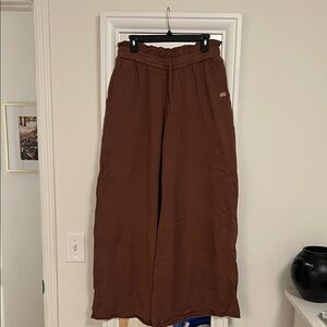 Lunya Women's Chocolate Brown Wide Leg Pants